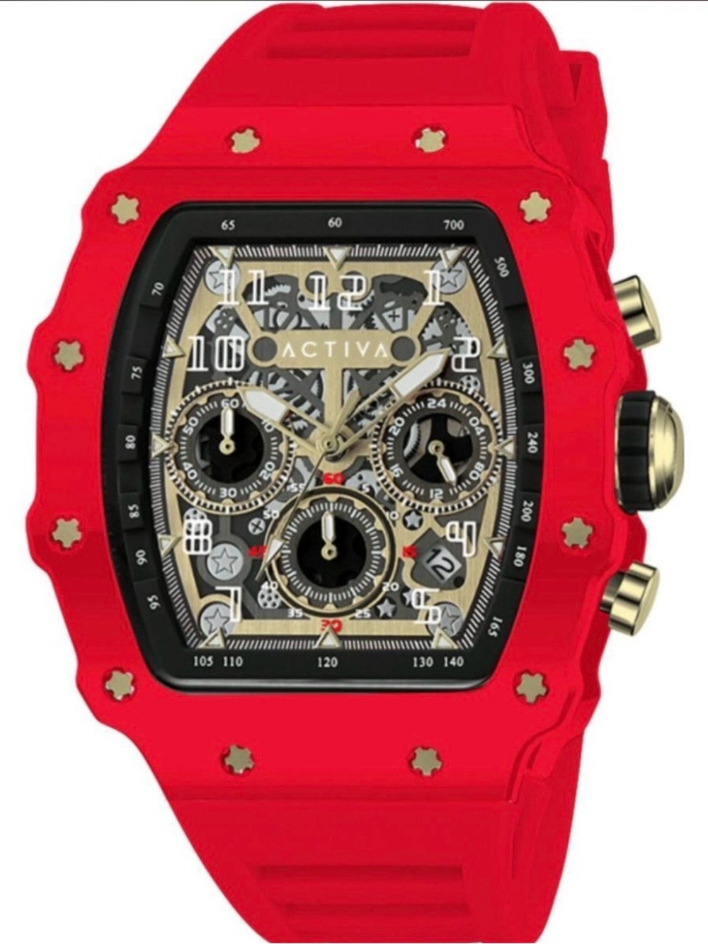 Activa Fury X
Invicta Men's Watch w/ Skeleton Dial - 44.3mm, Red (ACW2305-030)